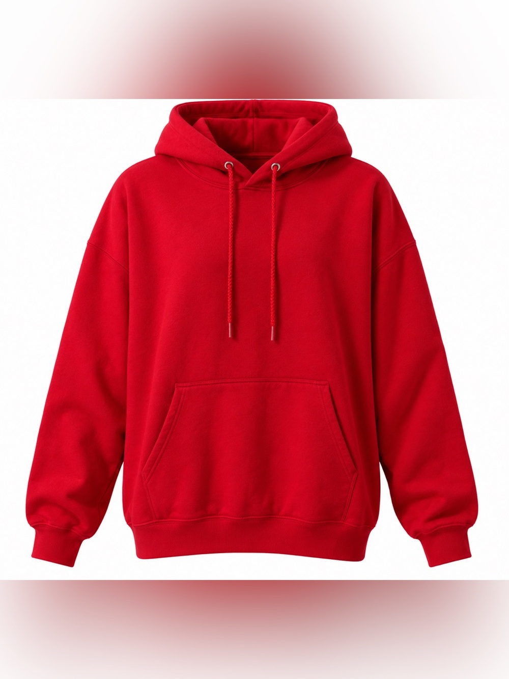 Hanes Men's Red Pullover Hoodie Sweatshirt
